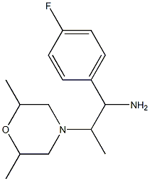 2-(2,6-dimethylmorpholin-4-yl)-1-(4-fluorophenyl)propan-1-amine 구조식 이미지