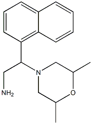 2-(2,6-dimethylmorpholin-4-yl)-2-(1-naphthyl)ethanamine Structure