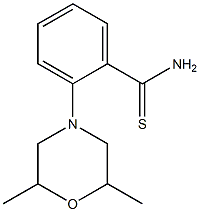 2-(2,6-dimethylmorpholin-4-yl)benzene-1-carbothioamide 구조식 이미지