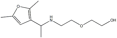 2-(2-{[1-(2,5-dimethylfuran-3-yl)ethyl]amino}ethoxy)ethan-1-ol Structure