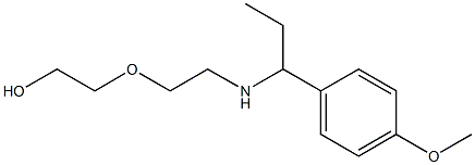2-(2-{[1-(4-methoxyphenyl)propyl]amino}ethoxy)ethan-1-ol Structure