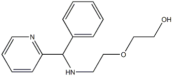 2-(2-{[phenyl(pyridin-2-yl)methyl]amino}ethoxy)ethan-1-ol 구조식 이미지
