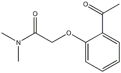 2-(2-acetylphenoxy)-N,N-dimethylacetamide Structure