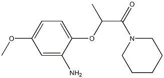 2-(2-amino-4-methoxyphenoxy)-1-(piperidin-1-yl)propan-1-one 구조식 이미지