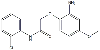 2-(2-amino-4-methoxyphenoxy)-N-(2-chlorophenyl)acetamide Structure