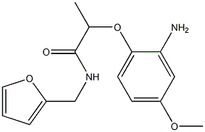 2-(2-amino-4-methoxyphenoxy)-N-(furan-2-ylmethyl)propanamide Structure