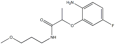 2-(2-amino-5-fluorophenoxy)-N-(3-methoxypropyl)propanamide 구조식 이미지