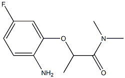 2-(2-amino-5-fluorophenoxy)-N,N-dimethylpropanamide 구조식 이미지