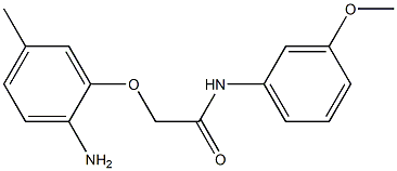 2-(2-amino-5-methylphenoxy)-N-(3-methoxyphenyl)acetamide 구조식 이미지