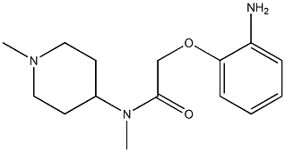 2-(2-aminophenoxy)-N-methyl-N-(1-methylpiperidin-4-yl)acetamide 구조식 이미지