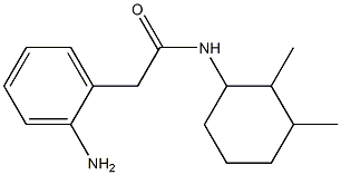 2-(2-aminophenyl)-N-(2,3-dimethylcyclohexyl)acetamide Structure