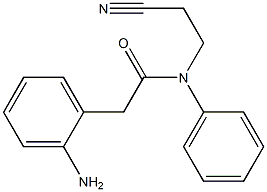 2-(2-aminophenyl)-N-(2-cyanoethyl)-N-phenylacetamide 구조식 이미지