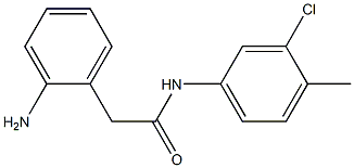 2-(2-aminophenyl)-N-(3-chloro-4-methylphenyl)acetamide 구조식 이미지