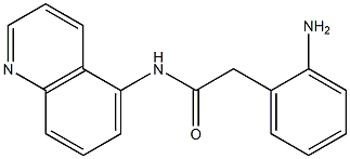 2-(2-aminophenyl)-N-(quinolin-5-yl)acetamide 구조식 이미지