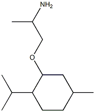 2-(2-aminopropoxy)-4-methyl-1-(propan-2-yl)cyclohexane 구조식 이미지