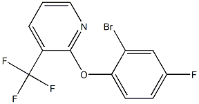 2-(2-bromo-4-fluorophenoxy)-3-(trifluoromethyl)pyridine Structure