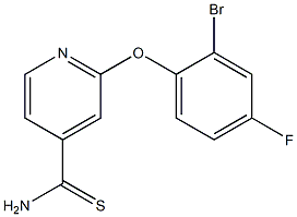 2-(2-bromo-4-fluorophenoxy)pyridine-4-carbothioamide 구조식 이미지