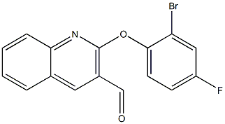 2-(2-bromo-4-fluorophenoxy)quinoline-3-carbaldehyde 구조식 이미지
