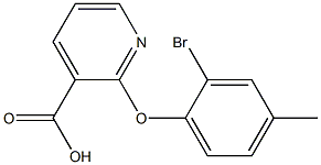 2-(2-bromo-4-methylphenoxy)pyridine-3-carboxylic acid Structure