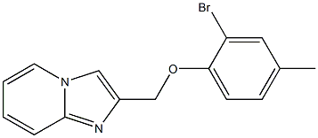 2-(2-bromo-4-methylphenoxymethyl)imidazo[1,2-a]pyridine Structure