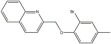 2-(2-bromo-4-methylphenoxymethyl)quinoline Structure