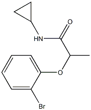 2-(2-bromophenoxy)-N-cyclopropylpropanamide 구조식 이미지