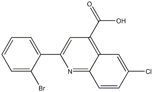 2-(2-bromophenyl)-6-chloroquinoline-4-carboxylic acid Structure