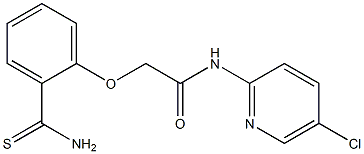 2-(2-carbamothioylphenoxy)-N-(5-chloropyridin-2-yl)acetamide 구조식 이미지