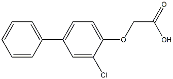 2-(2-chloro-4-phenylphenoxy)acetic acid Structure