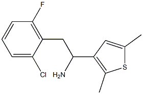 2-(2-chloro-6-fluorophenyl)-1-(2,5-dimethylthiophen-3-yl)ethan-1-amine Structure