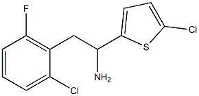 2-(2-chloro-6-fluorophenyl)-1-(5-chlorothiophen-2-yl)ethan-1-amine Structure