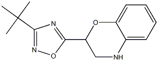 2-(3-tert-butyl-1,2,4-oxadiazol-5-yl)-3,4-dihydro-2H-1,4-benzoxazine 구조식 이미지