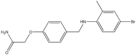2-(4-{[(4-bromo-2-methylphenyl)amino]methyl}phenoxy)acetamide 구조식 이미지