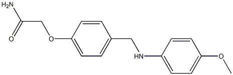 2-(4-{[(4-methoxyphenyl)amino]methyl}phenoxy)acetamide Structure