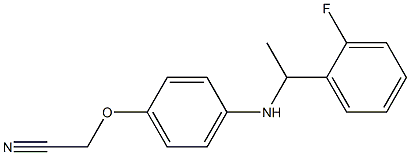 2-(4-{[1-(2-fluorophenyl)ethyl]amino}phenoxy)acetonitrile Structure