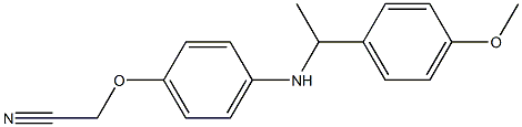 2-(4-{[1-(4-methoxyphenyl)ethyl]amino}phenoxy)acetonitrile 구조식 이미지