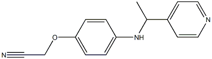 2-(4-{[1-(pyridin-4-yl)ethyl]amino}phenoxy)acetonitrile Structure