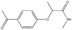 2-(4-acetylphenoxy)-N-methylpropanamide Structure