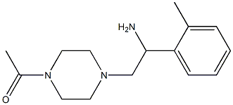 2-(4-acetylpiperazin-1-yl)-1-(2-methylphenyl)ethanamine 구조식 이미지