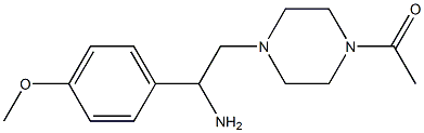 2-(4-acetylpiperazin-1-yl)-1-(4-methoxyphenyl)ethanamine Structure