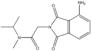 2-(4-amino-1,3-dioxo-2,3-dihydro-1H-isoindol-2-yl)-N-methyl-N-(propan-2-yl)acetamide 구조식 이미지