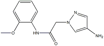 2-(4-amino-1H-pyrazol-1-yl)-N-(2-methoxyphenyl)acetamide 구조식 이미지