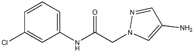 2-(4-amino-1H-pyrazol-1-yl)-N-(3-chlorophenyl)acetamide Structure