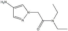 2-(4-amino-1H-pyrazol-1-yl)-N,N-diethylacetamide 구조식 이미지