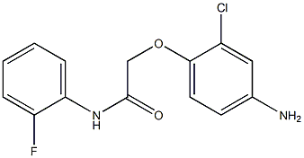 2-(4-amino-2-chlorophenoxy)-N-(2-fluorophenyl)acetamide 구조식 이미지