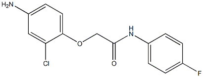 2-(4-amino-2-chlorophenoxy)-N-(4-fluorophenyl)acetamide 구조식 이미지