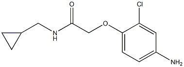 2-(4-amino-2-chlorophenoxy)-N-(cyclopropylmethyl)acetamide 구조식 이미지