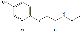 2-(4-amino-2-chlorophenoxy)-N-isopropylacetamide 구조식 이미지