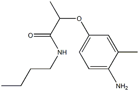 2-(4-amino-3-methylphenoxy)-N-butylpropanamide 구조식 이미지