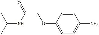 2-(4-aminophenoxy)-N-isopropylacetamide Structure